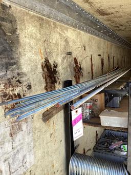 Lot of (18) assorted 9ft. threaded rods