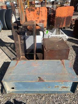 Pallet Lot Of Steel Containers