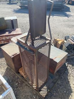 Pallet Lot Of Steel Containers