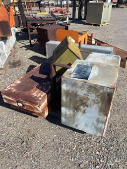 Pallet Lot Of Steel Containers