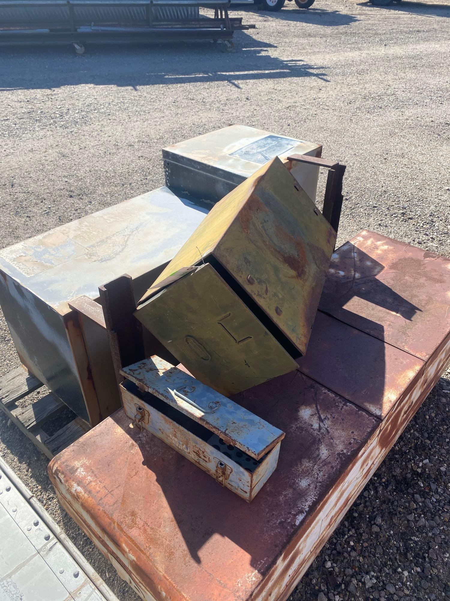 Pallet Lot Of Steel Containers