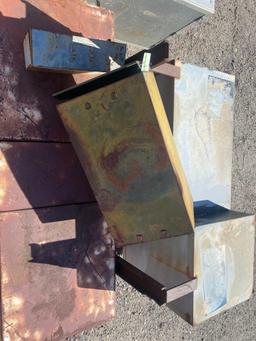 Pallet Lot Of Steel Containers