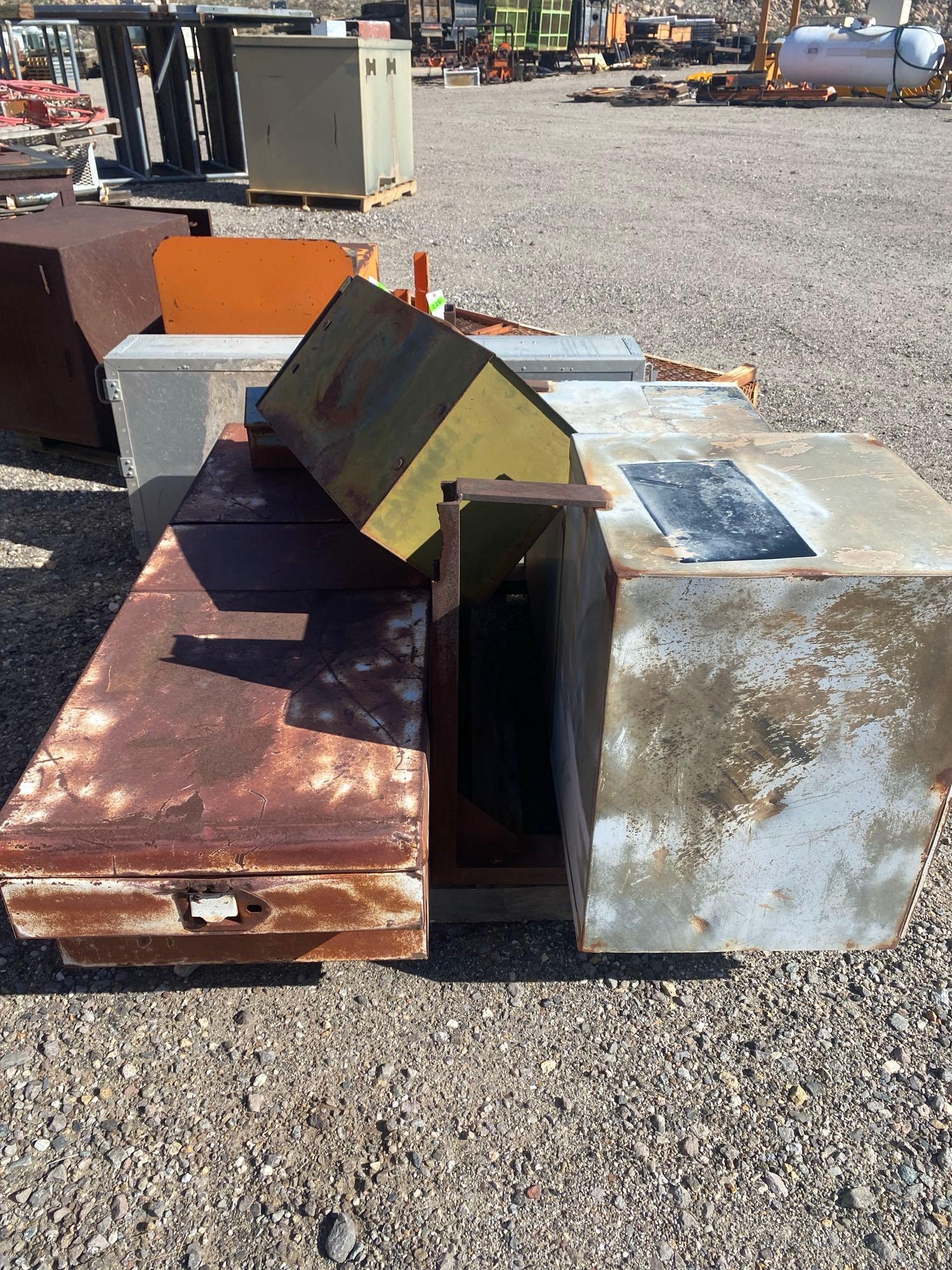 Pallet Lot Of Steel Containers