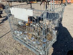 Steel Wire Cage With Contents