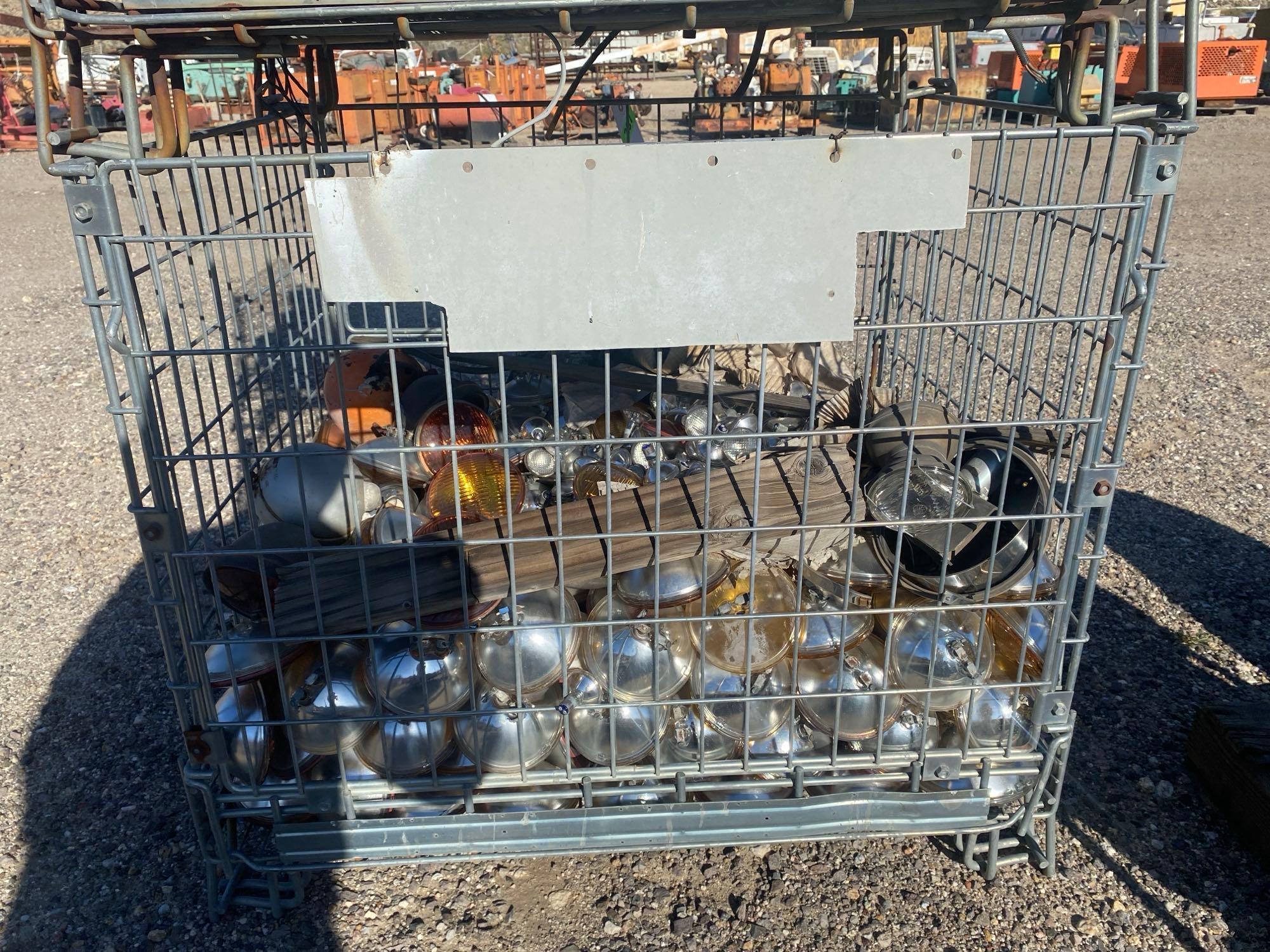 Steel Wire Cage With Contents