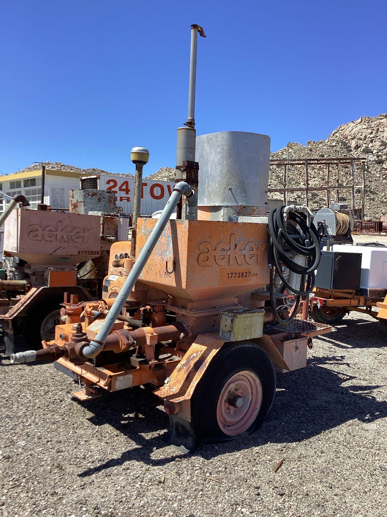 Acker Concrete Grout Pump