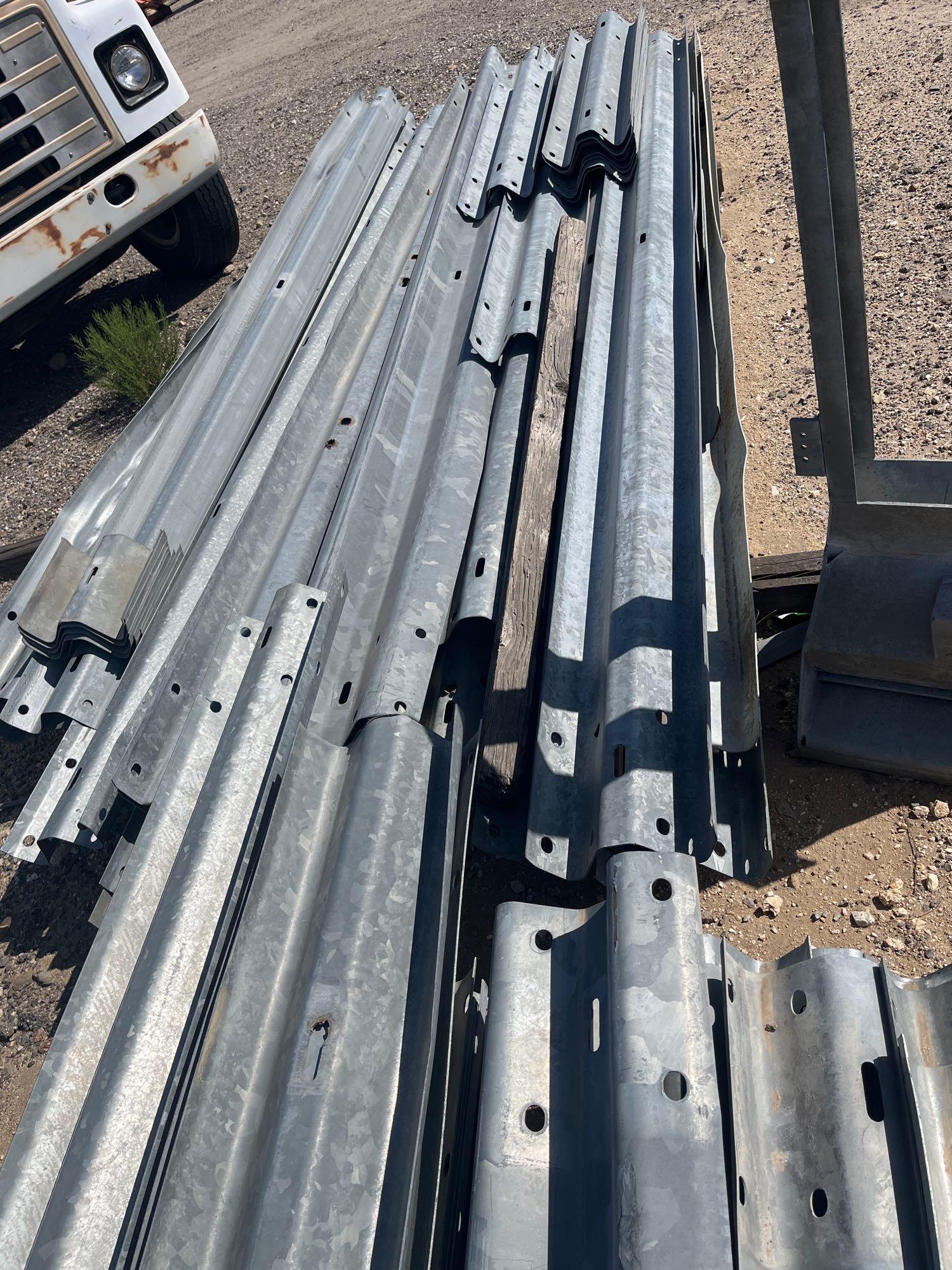 Bulk Lot of Guard Rail Metal