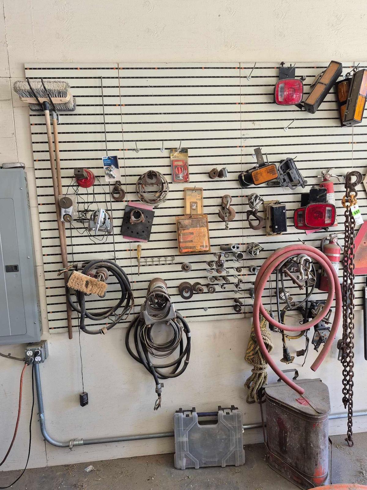 Wall Lot of Misc Tools/Items