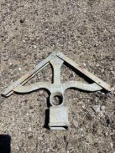 Pallet lot of cyclone fence barb wire post tree