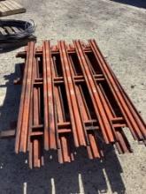 Pallet lot of flatbed side rails