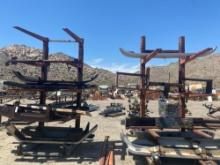 (2) Steel Racks