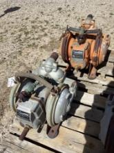 (2) Sandpiper pneumatic diaphragm pump