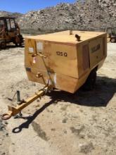 1989 Sullair 125Q Portable Air Compressor