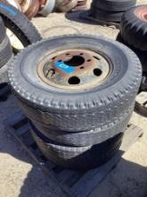 Lot of (4) truck tires 10.00-20