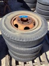 Lot of (4) truck tires 10.00-20