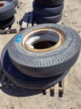 Lot of (2) truck tires