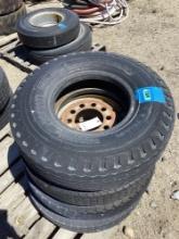 Lot of (4) truck tires 9.00-15
