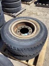 (2) truck tires 14/ 80 R 20
