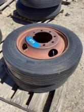 (2) truck tires 255/70 R 22.5