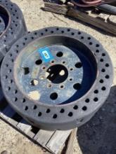 Lot of (2) skid steer tires 10x33