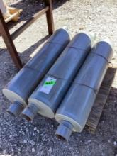 Lot of (3) muffler exhausts