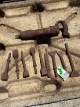Lot of (10) jackhammer bits