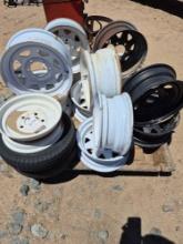 Lot of Trailer Wheels
