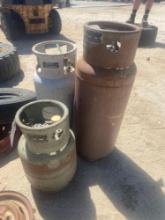 Lot Of Three Propane Tanks
