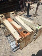 Pallet Lot Of Steel Beams