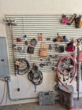 Wall Lot of Misc Tools/Items