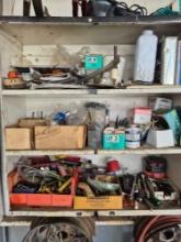 Cabinet Lot of Misc Parts/Tools
