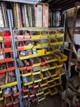Shelving bay with contents