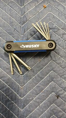 Lot Of (3) Husky Brand Folding Hex Key Set