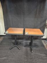 Lot of (2) Wooden Tables