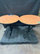 Lot of 2 Circle Tables