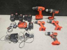 Box Lot Of Power Drills