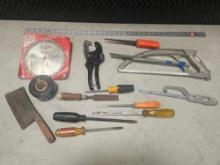 Box Lot Of Assorted Hand Tools And Items