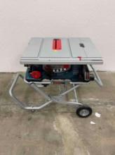 BOSCH TS3000 10" WORKSITE TABLE SAW WITH GRAVITY-RISE WHEELED STAND