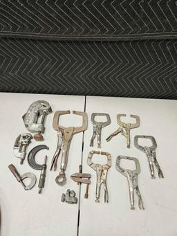 Box Lot Of Vise Grips