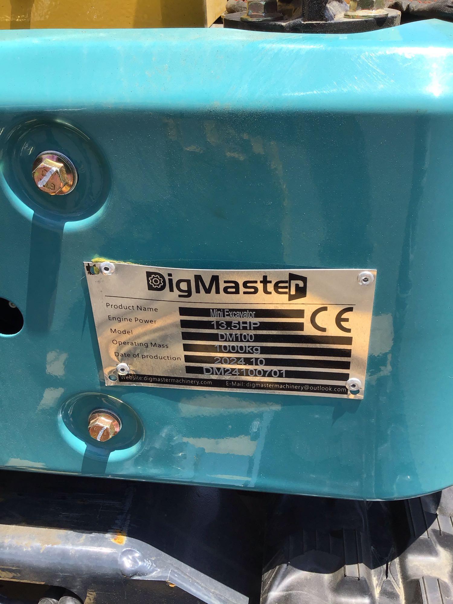2024 BigMaster DM100 Mini Excavator