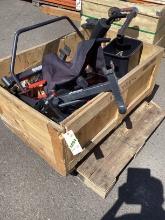 Box Lot Of Miscellaneous Gym Equipment