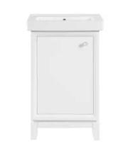 Norris 20 in. White Bathroom Vanity Single Sink