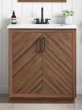 Huckleberry 30 in. Spiced Walnut Bathroom Vanity Single Sink