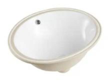 Glacier Bay 17.5 in. Oval Vitreous China Bathroom Sink in White