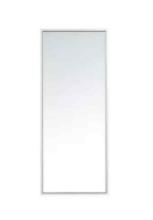 Silver Contemporary Metal Framed Rectangle Mirror