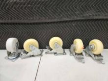 Box Lot Of Heavy Duty Cart Wheels