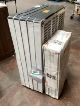 Lot of (2) plastic shelf storage units