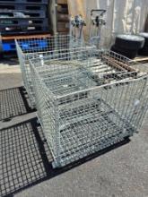 (3) Metal Storage Baskets