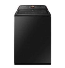Samsung 5.5 cu. ft. Capacity Smart Top Load Washer with Auto Dispense System in Brushed Black