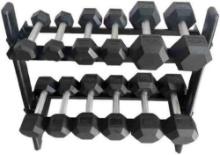 Two Tier Hex Dumbbell Rack
